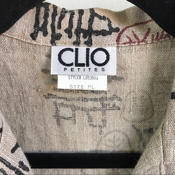 Vintage woven Chinese letters vest - Picture 2 of 8